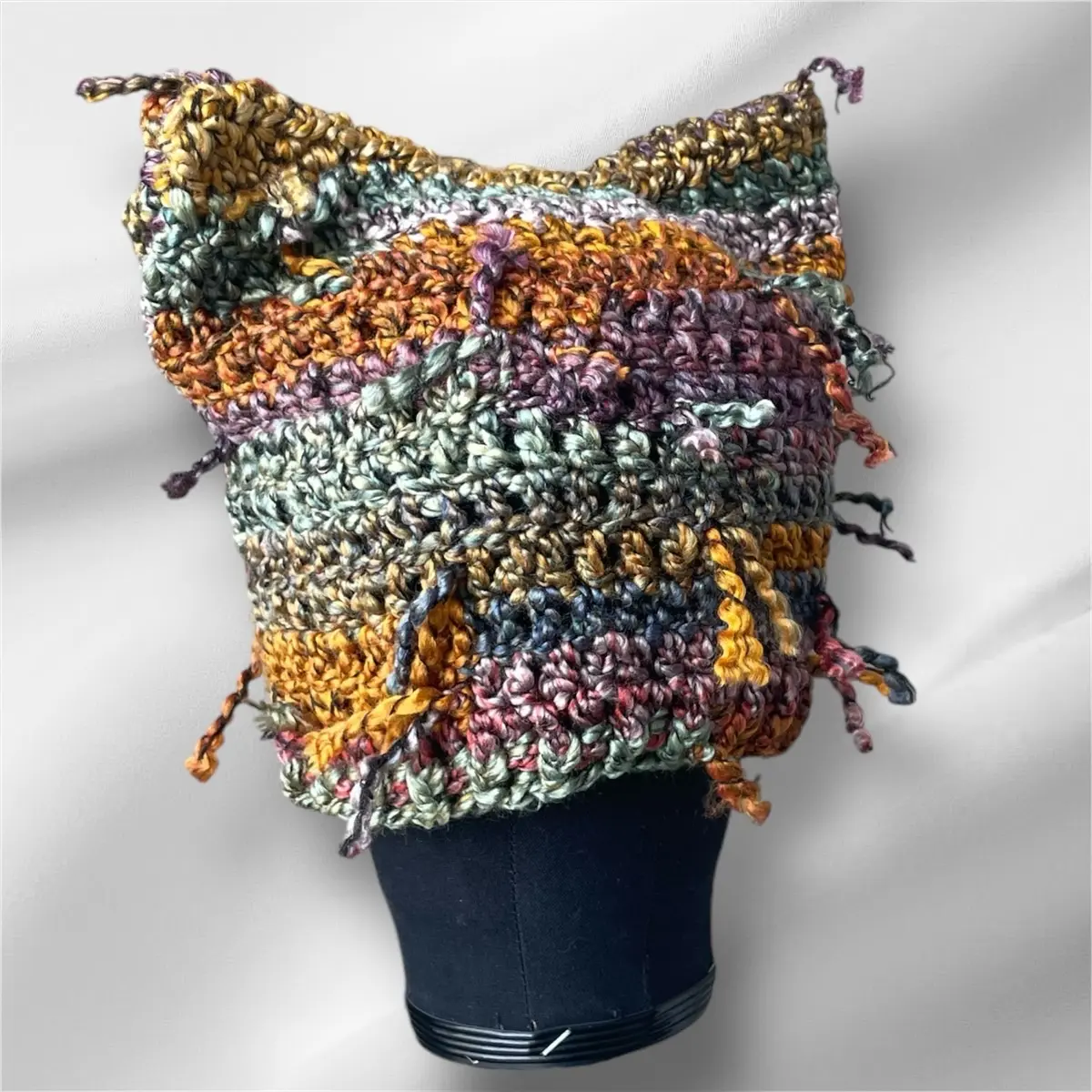 Chunky Twisted Yarn Multi - Colorful Knitted Design with Unique Patterns, Perfect for Knitting or Crocheting Projects