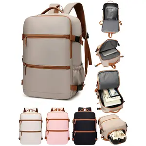 Large Capacity Travel Backpack with Laptop Compartment and Shoe Compartment, Durable Luggage Bag for Airplane Business Travel, Unisex