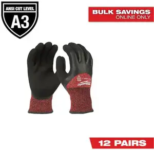 Milwaukee 48-22-8920B 12PC Cut Level 3 Winter Insulated Gloves - S