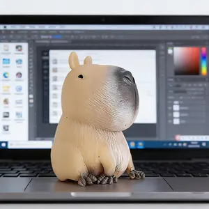 Kapibala Water Pig Stress Relief Toy, Quick Bounce Soft Rubber, Cute Healing Small Gift, Relaxing and Fun, Perfect for Anxiety Reduction