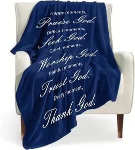 Healing Throw Blanket with Inspirational Thoughts and Prayers- Soft Comfortable Flannel, Inspirational Blankets and Throws Perfect Caring Gift