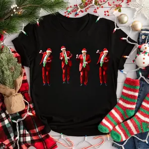 Trump Dance Christmas Tshirt,Christmas Santa Trump Sweatshirt Humorous Trump Christmas Shirt, Christmas Republican Sweater,Trump Dancing Tee