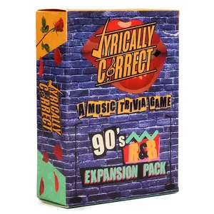 Nineties R and B Music Trivia Card Game Expansion Pack Song Lyrics Challenge Party Game Retro Playlist Quiz Night Guess the Artist Hit Songs Nostalgia Game Add On Deck for Friends Family Gatherings Entertainment Travel Game Set Family Fun Game