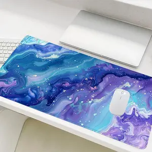 Marble Pattern Mouse Pad, Rectangle Gaming Mouse Pad, Non-Slip Rubber Base Mouse Pad, Office Desk Keyboard Pad for Home Office