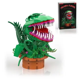 TENHORSES Audrey 2 Piranha Plant Building Toys Compatible with Lego Sets Little Shop of Horrors Flowers Cannibal Openable Mouth Model Kit for Kids Ages 8+ Movie Series Gift 342 PCS