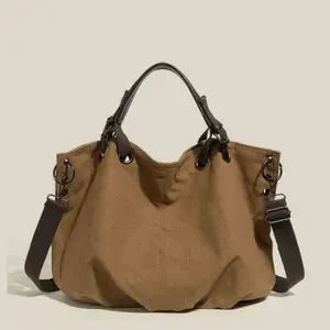 RIVERICH Retro workwear bag canvas bag large capacity multifunctional crossbody tote bag casual bag SpringStatements