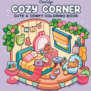 Cozy Corner: Coloring Book for Adults and Kids (Cozy Spaces Coloring)   Paperback – March 18, 2025