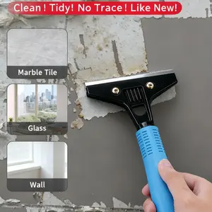 Powerful Cleaning Scraper Blade for Tiles & Glass Surfaces, Efficient Wall Peeling Tool, Durable Floor Cleaner Accessory