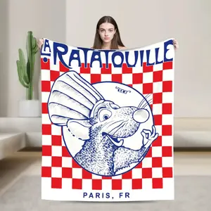 Ratatouille Blankets Quality Soft Warm Throw Blanket Winter Girls Boys Living Room Funny Bedspread