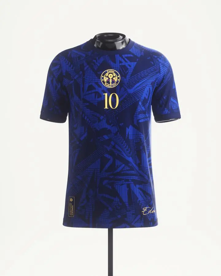 Premium Blue Football Jersey, CHEL Team Club, Jersey-The Kit Trikot,Retro Soccer Shirt