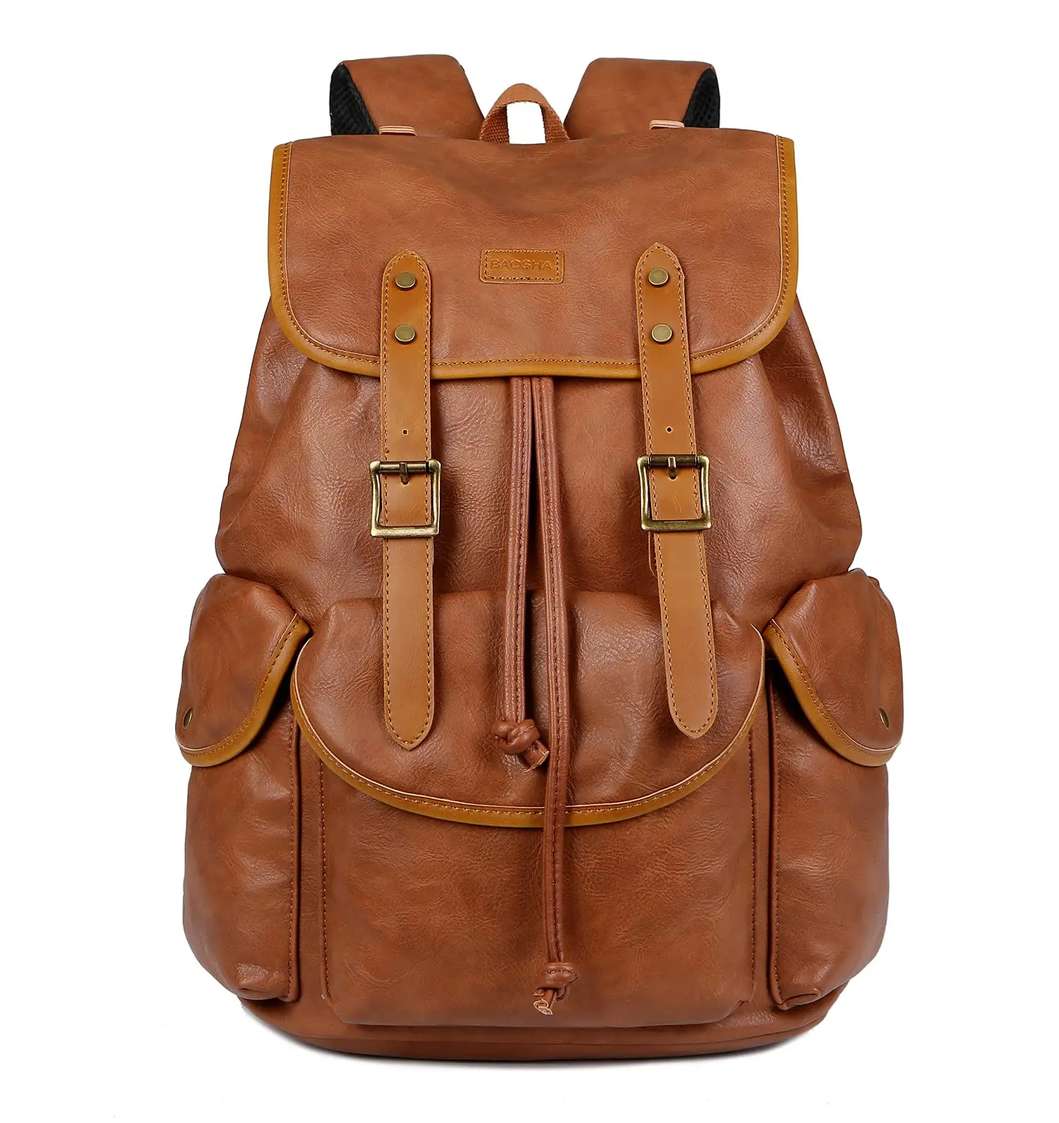 Men’s Vegan Leather Backpack – 15.6 Laptop Ready Professional Commute