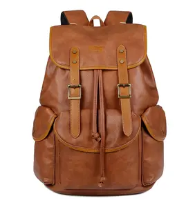 Men’s Leather Backpack – 15.6 Laptop Ready Professional Commute