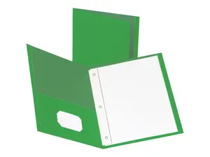 Business Source 2-Pocket Folders 100 Sh Cap Ltr 9-1/2"x11" 25/BX GN 78509