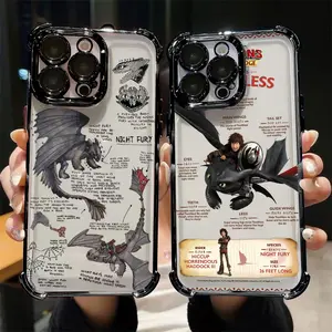 How to Trains Your Dragons Toothless Plating Phone Case For iPhone 17 16 15 14 13 12 11 Pro ProMax Air Plus