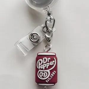 Soda Pop Badge Reel Charm Lanyard Charm - No Badge Reel Included