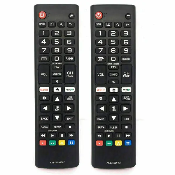 2Pack Replacement Remote for LG TV – Compatible with LCD LED OLED Smart TVs
