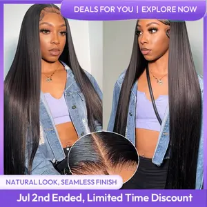 Asteria Hair Straight Hair Glueless Wig Pre Cut 7x5 Lace Closure Ready to Go Wig Pre Bleached Tiny Knots Human Hair Wigs #tiktokshopstockup