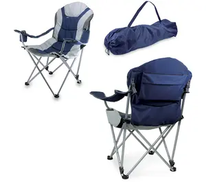 Reclining Camp Chair, Beach Chair for Adults, Sports Chair with Carry Bag, 36"L x 33"W x 42"H
