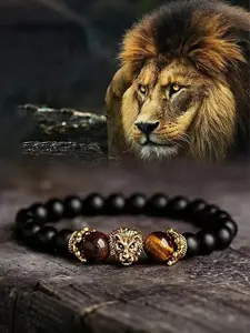 Natural Turquoise Tiger Eye Crystal Bracelet, Attract Wealth Prosperity, 8mm Matte Energy Jewelry for Men, Boost Confidence Stability