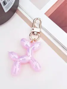Jelly Balloon Dog Design Keychain for Women, Cute Girls Key Chain, Bag Charms Accessories for Car Purse Backpack, Trendy Cute Keychain