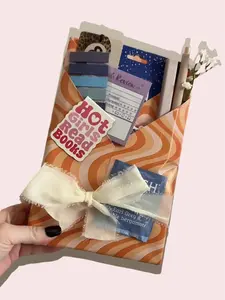 Blind Date with a Book Cute Packaging Gift for Book Lovers Includes Face Mask Pen & Stickers Stocking Stuffers Party Favors