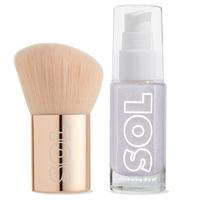 Opaltini + Kabuki Brush