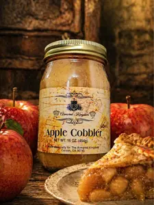 The Armored Kingdom Premium Apple Cobbler-Pie in a Jar-16 OZ-Yummy-Ready To Eat Jarred No Prep Needed tiktokshopspringglowup