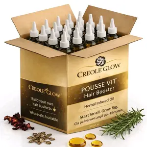 “60 Premium Herbal Hair Oils (4 oz) Ready to sell