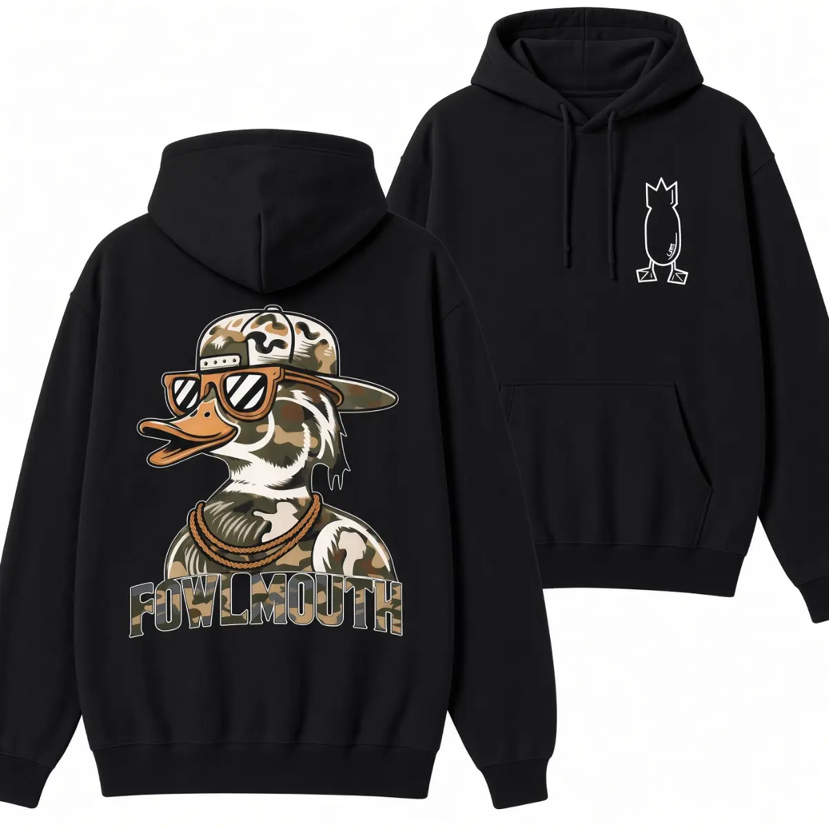Local Men's Duck Hunting Pattern Hoodie, Waterfowl Hunter Outfit Hoodie, Retro Wooden Duck Pattern Pullover Hoodie, Retro Duck Hunting Streetwear Gift Hoodie, Perfect Outfit for Hunting Lovers Unisex