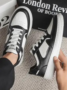 Men's Classic Low-Top Closed Sneakers - Breathable Perforated Leather Upper, Thick Platform Sole for Height Boost, Non-Slip Durable Outsole - Perfect for Office Commute, Business Casual & Daily Walking Comfortable Casual Athletic Shoes
