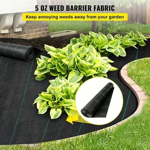 【FathersDayGift】VEVOR 50 Year Lifespan Driveway Fabric, 13x108ft Commercial Grade Landscape Fabric, Garden Weed Barrier Fabric Heavy Duty, Geotextile Fabric Underlayment Gravel, Ground Cover Drainage Fabric, Weed Control Blocker