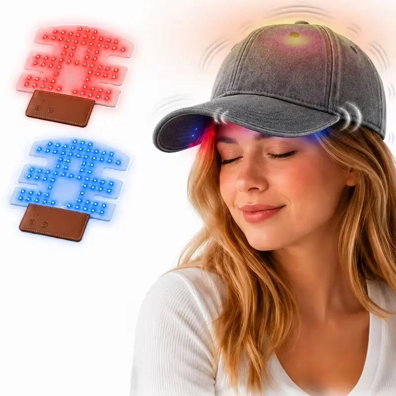 FDA Cleared -  Red Light Hair Growth Cap, Vibrating 850nm Infrared Light Device  Promotes Hair Health and Growth—A Convenient Hair Care Solution