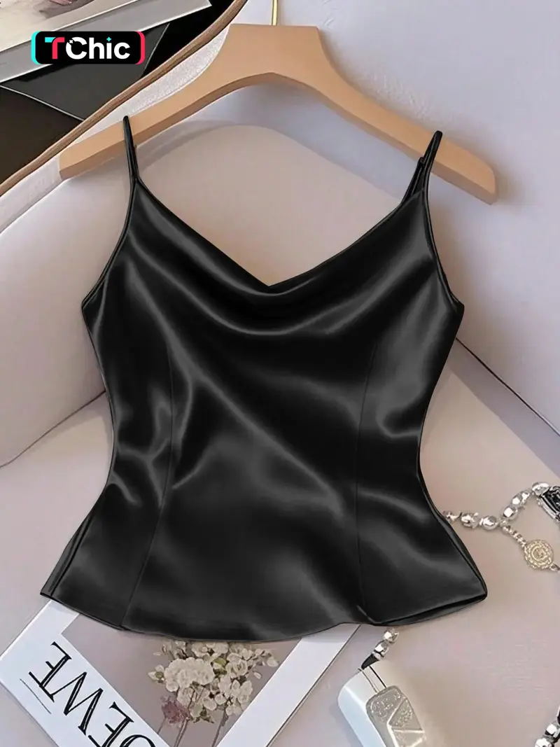 satin tank tops - TikTok Shop