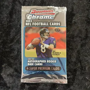 One Pack of 2003 Bowman Chrome NFL Football Trading Cards