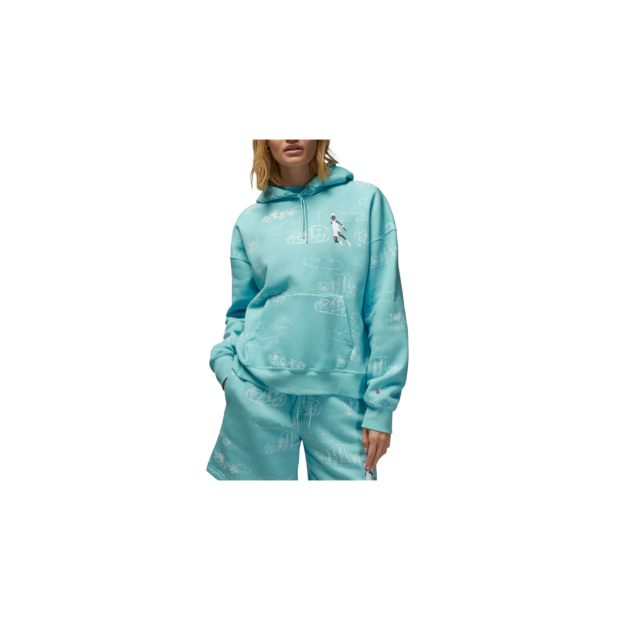 Jordan Artist Series by Parker Duncan Hoodie WMNS "Dark Powder Blue" DZ3381 464