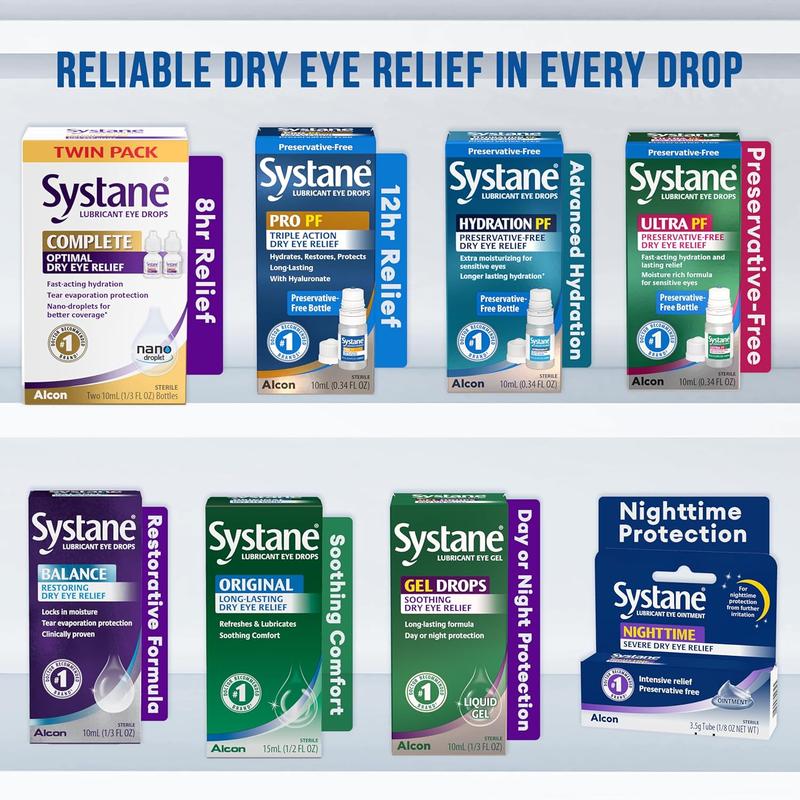 Systane Complete Eye Drops, 0.34 Fl Oz, Twin Pack (Pack of 2)