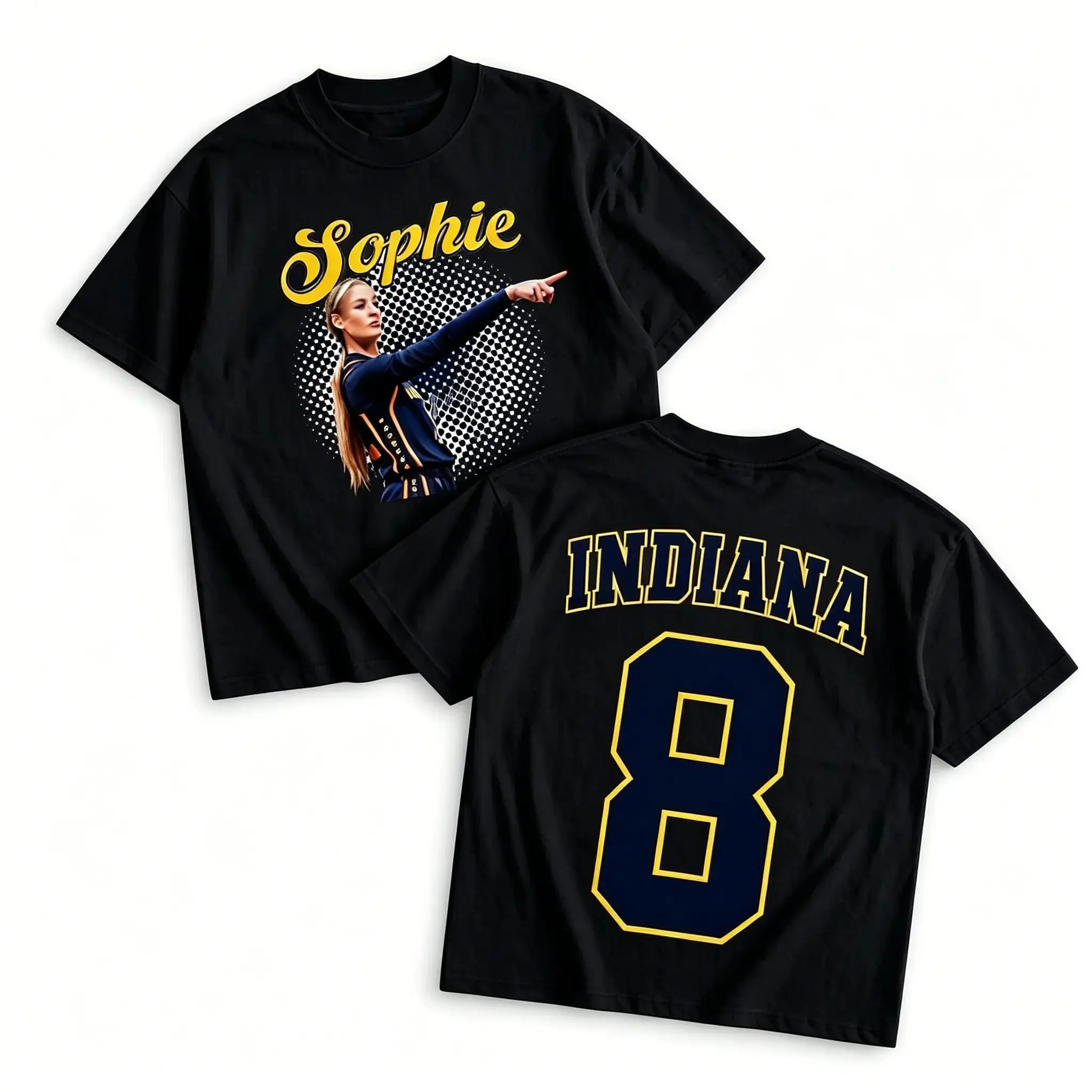 Best Fan Gift Option: Sophie Cunningham Signature Basketball Graphic Short Sleeve Tee,Classic Streetwear