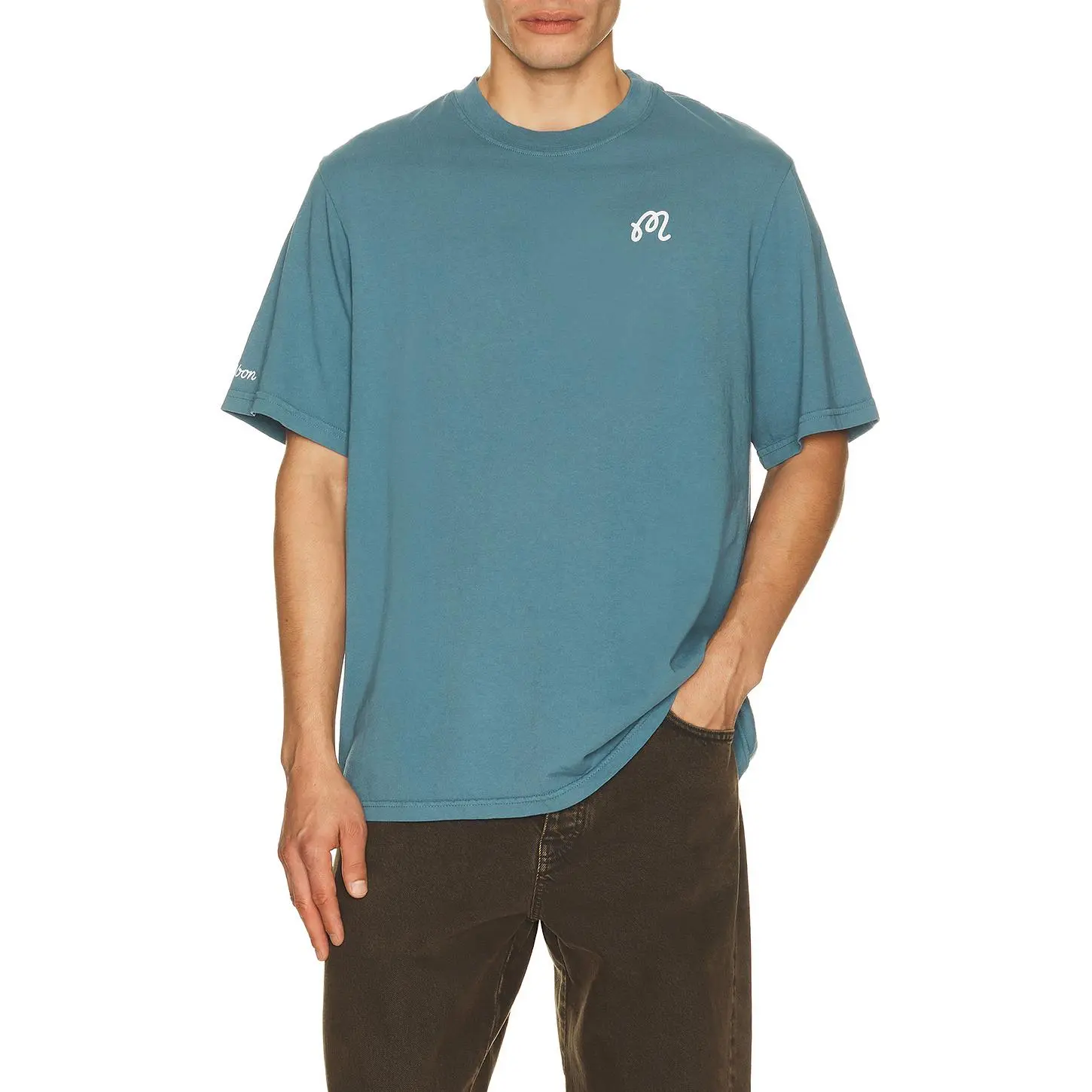 Malbon Bermuda Tee in Aegean Blue