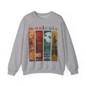 [Sale Up To 55%] - [Free Ship] - Musicals Lover Sweatshirt, Theater Kids Crewneck Jumper, Broadway Musical Posters Apparel1
