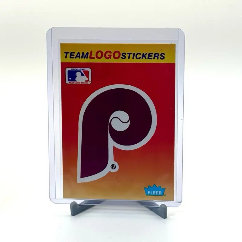 1991 Fleer Philadelphia Phillies Classic Baseball Top 10 Team Logo Sticker, Franchise Leaders Stats, Live Team Lots Collectible Sticker