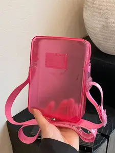 Valentine's Day Ladies' Casual Shoulder Bag, Fashionable Solid Color Messenger Bag with Adjustable Strap, Perfect for Shopping & Gifts, Casual Crossbody Bag, Casual Trendy Bag