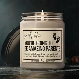 Pregnancy Gift, Pregnant Mothers Day Gift for New Parents, New Mom Gift, New Dad Gift, Baby Shower Gift, Funny Candle for Expecting Mom Gift