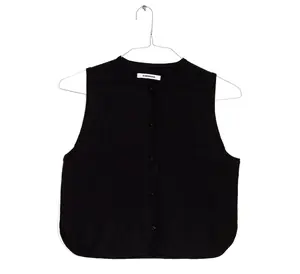 Merino Wool Waistcoat in Black, from Cordera