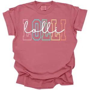 Lolli Lolli Comfort Colors Shirt, Gift For Grandma, Grandmother Grandma Mimi Gigi