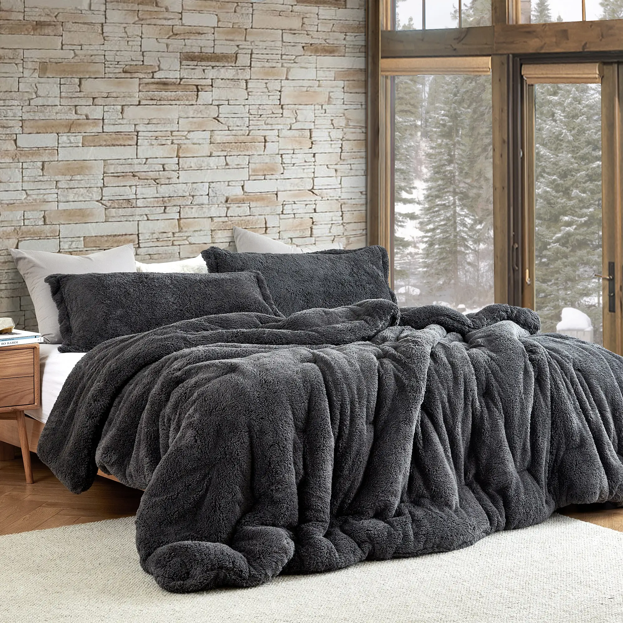 Coma Inducer Comforter  - Charcoal - Oversized Bedding