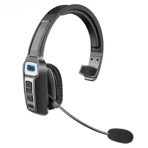 Bluetooth Headset with Microphone, Trucker Bluetooth Headset with AI Noise Cancelling & Mute Button, Wireless On-Ear Headphones