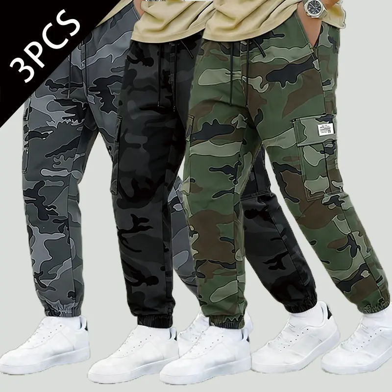 Dark gray + black + army green