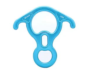 Rock Climbing High Altitude Work Rappelling Horn 8-Shape Ring Descender 50KN Slow Descent Protection Rapid Descent Equipment