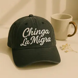 Embroidered Chinga La Migra Hat, Chinga La Migra Cap, Abolish Ice Political Hat DACA Hat Liberal Hat Immigrant Rights Hat Social Justice Hat