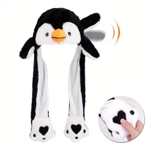 "Viral 2025 Penguin Ear-Jump Hat 🐧 🎉   Interactive Plush Costume for Kids & Teens |   Arctic-Themed Roleplay Magic, Christmas Gifts & AnimeCozy Party Vibes" Masks